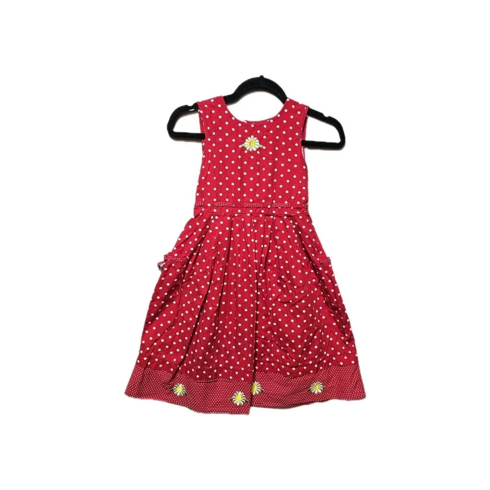 Vintage‎  Blueberi Boulevard Dress Girls  Red Dots Size 12 Years